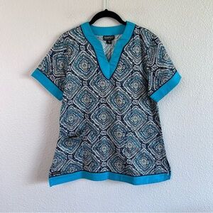 Rampage Medical Apparel Women’s Teal Cotton Scrub Top